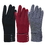 Women's Smart Touch Gloves Winter Windproof Velvet Gloves, 3 1/3&quot;W x 9&quot;H, Price/Pair