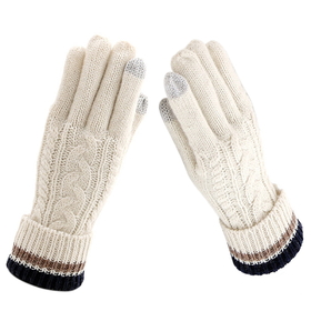 Opromo Ladies' Winter Touch Screen Gloves Thick Knit Warm Winter Texting Gloves