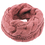 Opromo Winter Soft Warm Thick Koreaon Style Circle Loop Ribbed Knit Cable Scarf, 23 5/8"L x 12 1/4"W, Price/piece