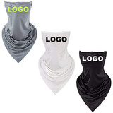 Opromo Custom Print Cooling Face Bandana Neck Gaiter with Ear Loops, UV Sunscreen Reusable Triangle Mask Scarf