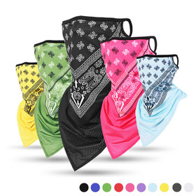 Opromo Outdoor Mesh Cooling Face Cover Neck Gaiter Mask with Ear Loops, Unisex Cycling Motorcycle Hiking Balaclava Bandana Scarf