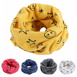 Muka Toddler Cotton Scarves Knit Shawl Wrap Unisex O-ring Neck Warmer, 7 7/8