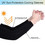 Opromo Unisex UV Protection Short Cooling Arm Sleeve for Cycling Hiking Outdoor Sports