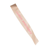 TOPTIE Custom Embroidery Satin Sash Plain DIY Ribbon for Pageant Birthday Party Wedding Prom Decoration, 32
