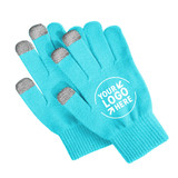TOPTIE Custom Print Winter Protection Warm Knitted Touchscreen Texting Gloves for Men and Women