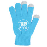 TOPTIE Custom Print Kids or Teenager's Winter Protection Warm Knitted Touchscreen Gloves for Boys and Girls