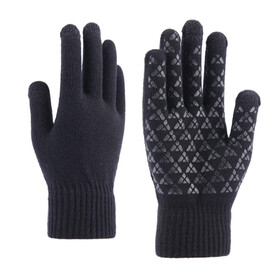 TOPTIE Winter Knit Touchscreen Texting Gloves for Men Women with Thermal Lining, Anti-Slip Design and Elastic Cuffs