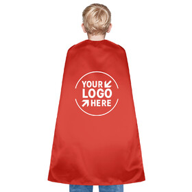TOPTIE Custom Printed Satin Superhero Capes, Halloween Festival Event Costumes and Dress-Up with Velcro Touch Fastener