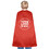 TOPTIE Custom Printed Satin Superhero Capes, Halloween Festival Event Costumes and Dress-Up with Touch Fastener