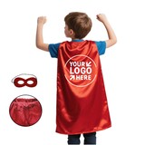 TOPTIE Custom Satin Superhero Capes and Mask Set, Holiday Festival Event Costumes And Dress Up