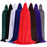 Opromo Unisex Mardi Gras Wizard Cape, Shiny Christmas Hooded Cloak, Halloween Costumes And Dress Up