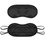 TOPTIE Polyester Sleep Mask, Elastic Eye Mask Blindfold for Sleep Work Travel Study, 3 1/8" W x 7 1/2" L
