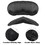 TOPTIE Soft Satin Eyeshade Sleep Mask, Elastic Eye Mask for Sleep Work Travel Study, 7 1/4" L x 3 3/8" W
