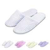 TOPTIE Unisex Non-Skid Striped Terry Cotton Spa Slippers Indoor House Slippers