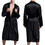 TOPTIE Men's Silky Robe,Satin Silk Bathrobe Kimono Long Sleeves Nightgown Sleepwear Loungewear Pajama with Belt for Men, Price/piece