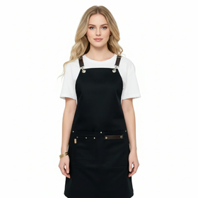 TOPTIE Apron Waterproof Sleeveless Uniform for Restaurant Cafe Florist Salon Unisex Adjustable