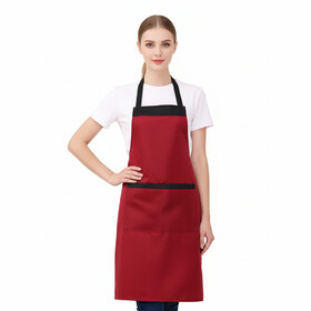TOPTIE Polyester Neck Apron Sleeveless Kitchen Baking Cooking Smock Adult Unisex Simple Design