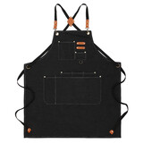 TOPTIE Canvas Apron Unisex Bib Apron Adjustable Strap Sleeveless Kitchen Cooking Craft Painting Workwear