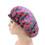 TOPTIE Satin Lined Hair-Dyeing Bonnet Banded Adjustable Sleep Hat African Print Fabric Ladies Turban