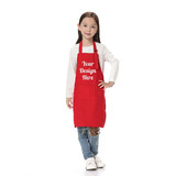 TOPTIE Custom Embroidery Colorful Cotton Canvas Kid's Aprons with Pocket, Artist Apron & Chef Apron