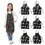 TOPTIE 6 Pack Kids Aprons with Pocket & Adjustable Strap, Child Chef Bib Apron for Kitchen Cooking Baking Painting