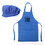 Custom Colorful Cotton Canvas Kids Aprons and Hat Set, Party Favors - Full Color Printing