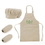 Custom Colorful Cotton Canvas Kids Apron, Chef Hat and Oversleeve Set, Party Favors - 1 Color Printing