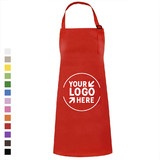 Custom Print Cotton Canvas Adjustable Chef Kitchen Apron with Two Front Pockets