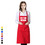 Custom Chefs Butchers Kitchen Apron with Two Front Pockets, 23 1/2"W x 27 1/2"L