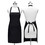 TOPTIE 4 Pack Chefs Bib Apron with Two Front Pockets for Cooking Baking Kitchen Restaurant Crafting, 23 1/2"W x 27 1/2"L