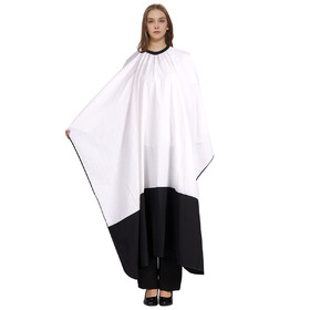 TOPTIE 2-tone Salon Hair Cutting Cape, Barber Shop Gown for Adult Hairdressing, 65"L x 55"W