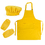 Cotton Canvas Adjustable Kitchen Apron, Chef Hat and Oversleeves Set, Price/set