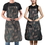 Blank Camouflage Waterproof Oxford Fabric Apron with 2 Front Pockets for Men and Women, Price/piece