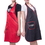 Custom Light Weight Waterproof Hair Salon Apron Hair Dressing Apron with One Pocket, Black and Red