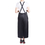 Opromo Black Long Waterproof Apron with Two Pockets, Pet Grooming Apron Hair Salon Apron, 41.5 x 41.5 inches, Price/Piece