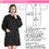 TOPTIE Salon Hair Cutting Robe Gown Hair Grooming Barber Smock Nail Tech Uniform with 2 Pockets, 23 1/2"W x 33"L