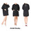 TOPTIE Long Sleeved Waterproof Salon Hair Cutting Robe Gown Hair Grooming Barber Smock Nail Tech Uniform with 2 Pockets