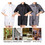 TOPTIE 3 PACK Hair Grooming Smock, Haircut Barber Cape Jacket for Nail SPA Salon Hairdress