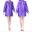 TOPTIE Custom Print Satin Long Sleeve Salon Smock Unisex Hair Stylist Barber Cape Jacket Pet Grooming Work Clothes