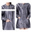 TOPTIE Satin Hair Grooming Smock, Long Sleeve Haircut Cape Jacket for Dog Groomers Nail SPA Salon Hairdressing