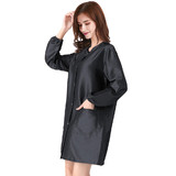 TOPTIE Black Salon Smock Baber Work Clothes Hairdressing Cape Stylist Apron Pet Grooming Smock