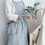 Opromo Women Soft Cotton Linen Chef Bib Apron Solid Color Lovely Painting Cooking Work Apron, 40"L x 59"W, Price/piece