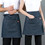 TOPTIE Denim Half Apron Waist Apron Unisex Waitress/Waiter Apron for Restaurant Cafe Hotel Bar