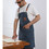 TOPTIE Unisex Canvas Work Apron with Pockets Adjustable Woodworking Tool Apron for Chef Blacksmiths Gardeners Mechanics BBQ