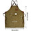 TOPTIE Unisex Canvas Work Aprons for Heavy Duty Woodworking, Barista, Barber, Chef, Bartender, Metal Working