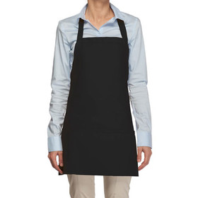 TOPTIE Kitchen Cooking Chef Apron Bib Apron Artist Painting Apron with Adjustable Strap and Three Pockets