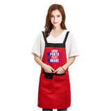 TOPTIE Custom Print Colorful Bib Aprons with 2 Front Pockets for Kitchen Cooking Painting Restaurant Baking Florist Cafe
