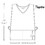 TOPTIE Custom Embroidery Unisex Two Pocket Squared Cobbler Apron Vest Working Uniform Smock with V-Neck, 30"L * 21"W