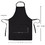 TOPTIE Black Adjustable Bib Apron, Water Oil Stain Resistant Apron for Men Women, for Kitchen Cooking Working BBQ