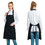 TOPTIE Custom Adjustable Bib Apron, Water Oil Resistant Apron for Men Women for Kitchen Cooking Working BBQ, 2 Pack